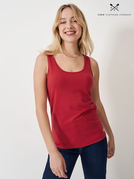 Crew Clothing Company Red Classic Vest Top (F64118) | 79 QAR