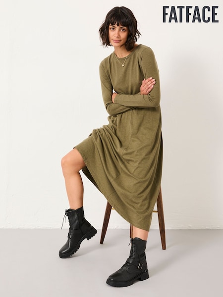 FatFace Jersey Midi Dress (F64170) | R$ 585