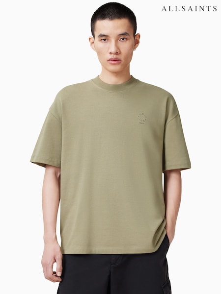 AllSaints Green Haven Short Sleeve Crew T-Shirt (F64186) | €78