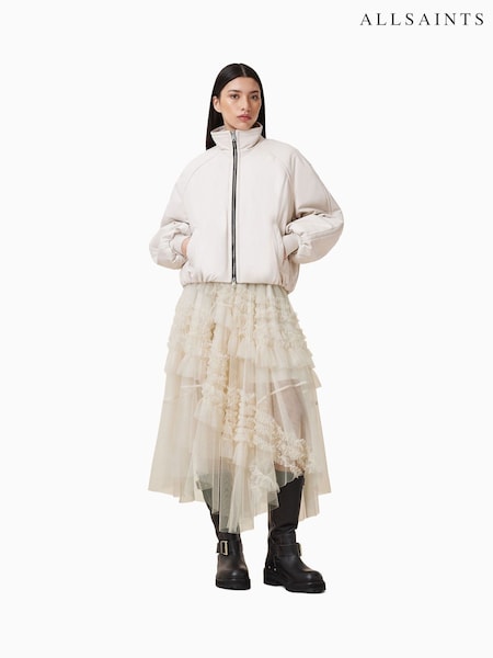 AllSaints White Jen Tulle Skirt (F64229) | 9,553 UAH