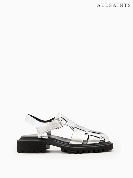 AllSaints Grey Tess Sandals (F64244) | 10,754 UAH