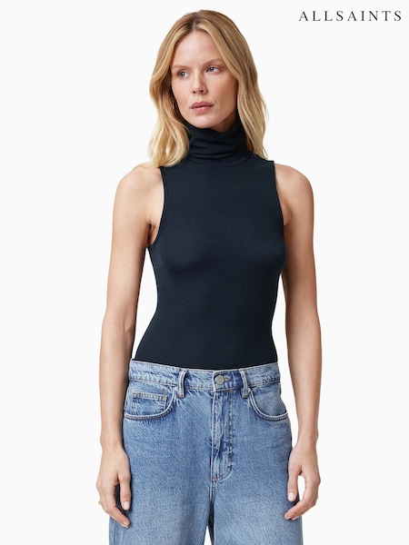 AllSaints Blue Bec Roll Neck Tank (F64253) | 2,704 UAH