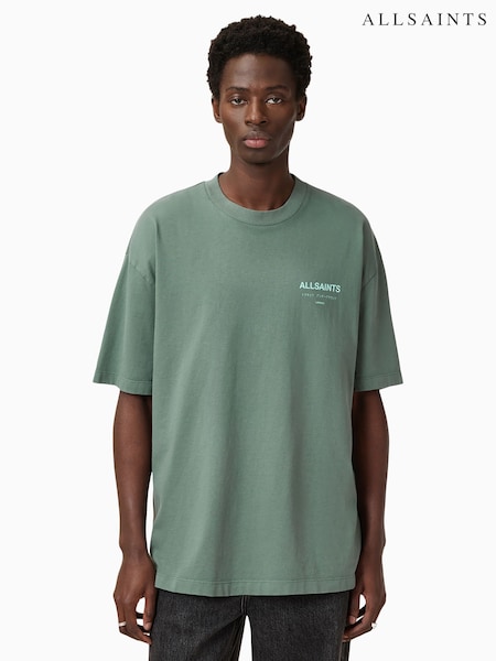 Allsaints 100% Organic Cotton Underground Crew T-shirt (F64260) | ‏297‏₪