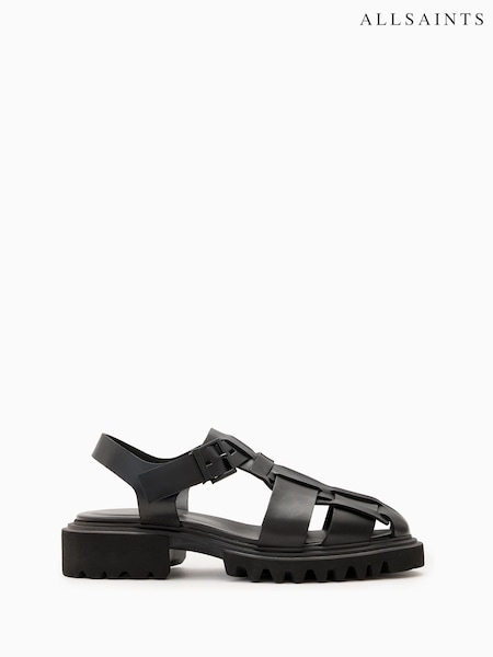 AllSaints Black Tess Sandals (F64265) | 10,754 UAH