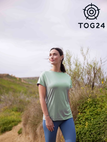 Tog 24 Green Womens Stallen Tech Short Sleeve Top (F64322) | €34