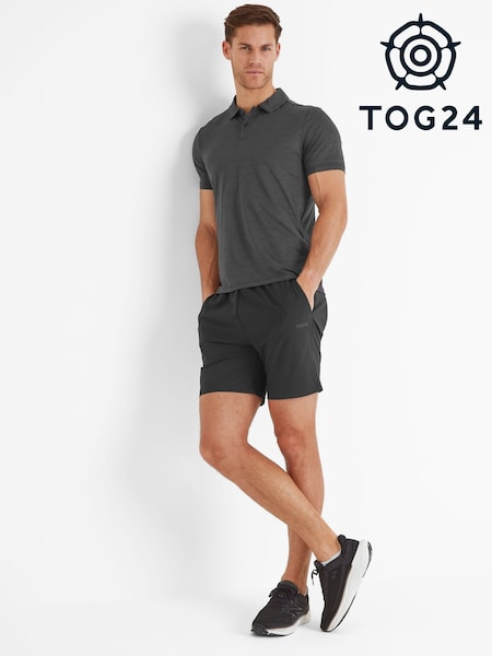 Tog 24 Black Mens Wearne Tech Short Sleeve Polo Shirt (F64336) | €34