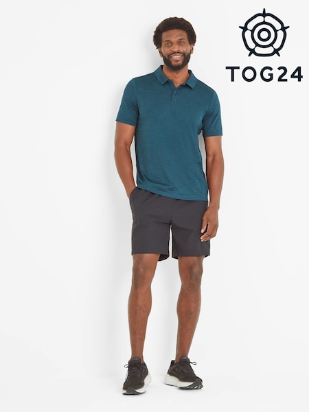 Tog 24 Green Mens Wearne Tech Short Sleeve Polo Shirt (F64352) | €34
