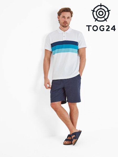 Tog 24 White Mens 100% Cotton Butley Polo Shirt (F64388) | € 45