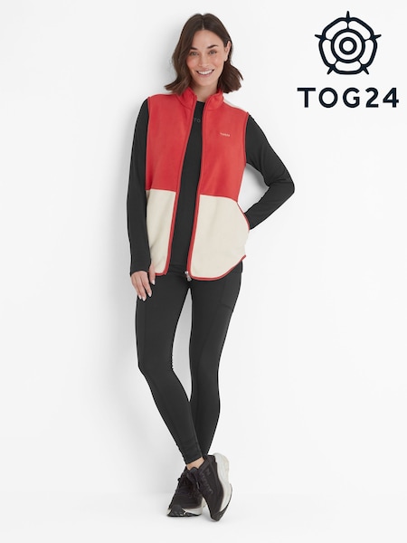 Tog 24 Red Womens Fordley Half Zip Fleece (F64395) | €45