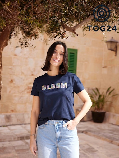 أزرق - Tog 24 Womens Minda 100% Cotton T-Shirt (F64405) | ‏140 د.إ.‏