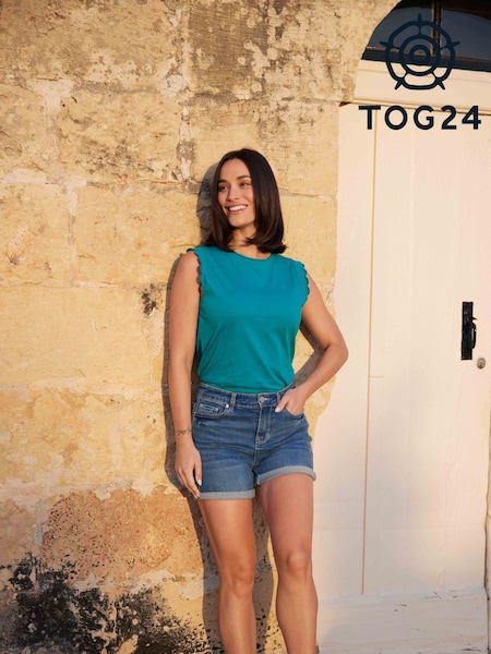 Tog 24 Blue Womens Katie 100% Cotton Vest (F64415) | €31
