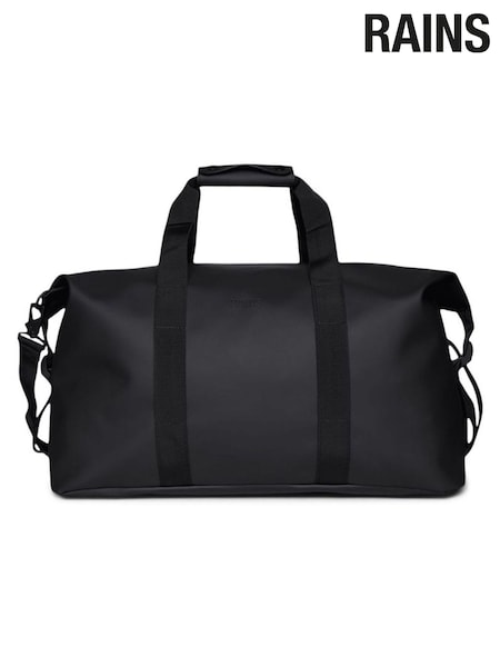 Rains Black Hilo Small Waterproof Weekend Bag (F64420) | AED402