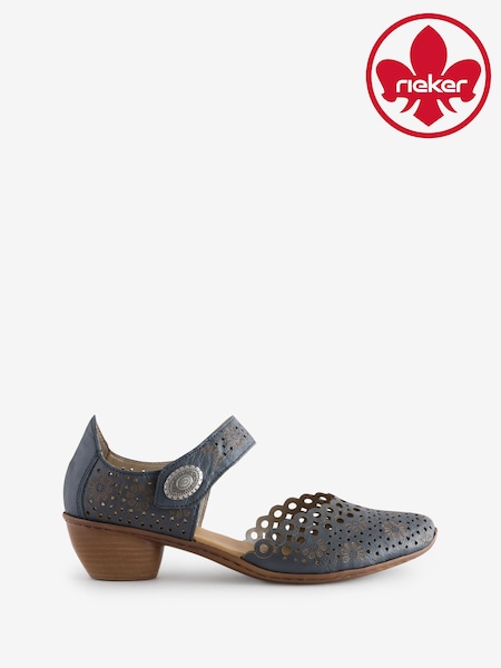 Rieker Womens Blue Hook & Loop Shoes (F64431) | €100