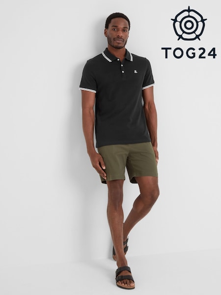 Tog 24 Black Mens Biston 100% Cotton Polo Shirt (F64441) | €34