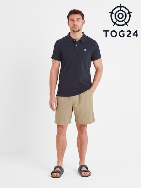Tog 24 Blue Mens Braunton 100% Cotton Polo Shirt (F64449) | 119 QAR