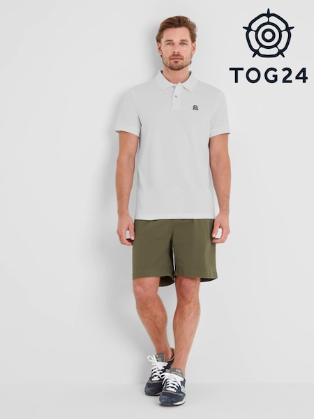 Tog 24 White Mens Braunton 100% Cotton Polo Shirt (F64450) | €34