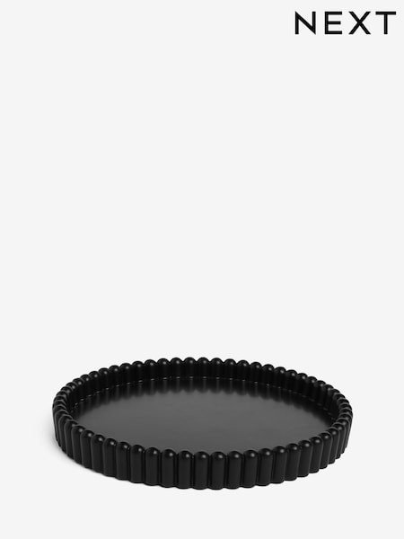 Black Rib Round Tray (F64468) | 587 UAH
