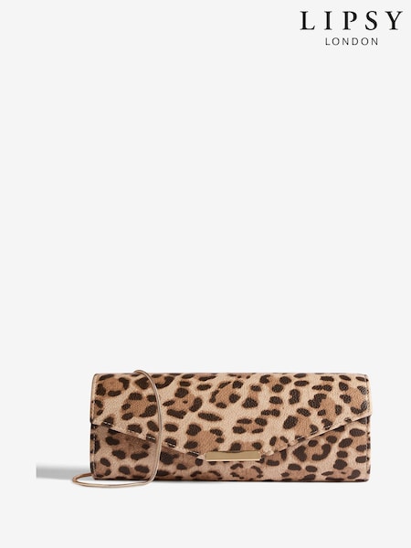 Lipsy Leopard Clutch Bag (F64544) | R$ 215