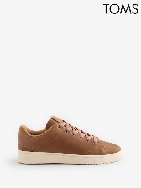 TOMS Travel Lite Low 2.0 Leather Brown Trainers (F64545) | €120