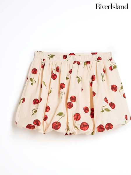River Island Girls Cherry Puffball 100% Cotton Skirt (F64548) | ₺788