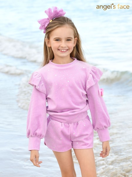 Angels Face Pink Bijou Crystal Top And Short Set (F64658) | €141 - €156