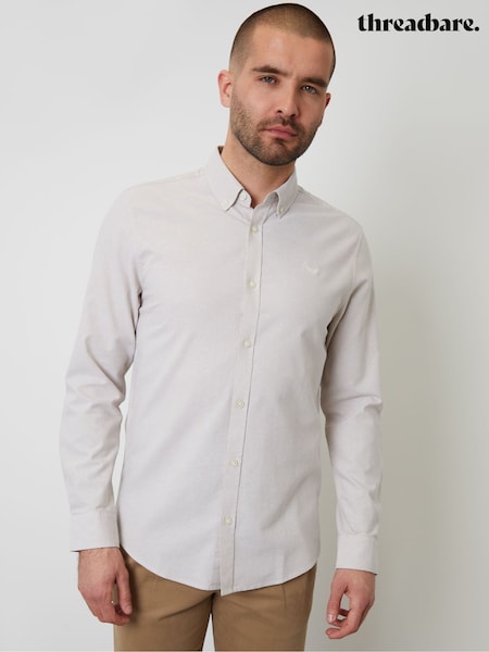 Piatră - Cămașă Threadbare Oxford Mânecă lungă (F64739) | 179 LEI