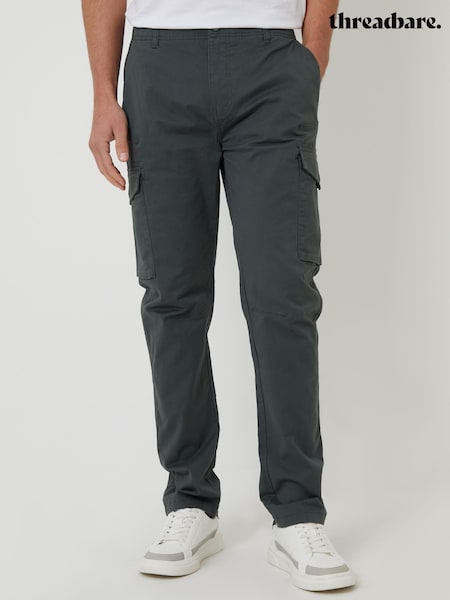 Threadbare Grey Cargo Style Trousers (F64746) | €50
