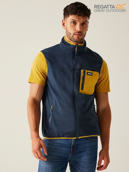 Regatta Dark Blue Mens Frankie Microfleece Body Warmer (F64818) | €37