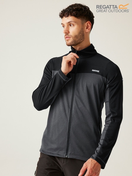 Gris - Regatta Mens Altoton Full Zip Midlayer V-Neck Fleece (F64842) | 50 €