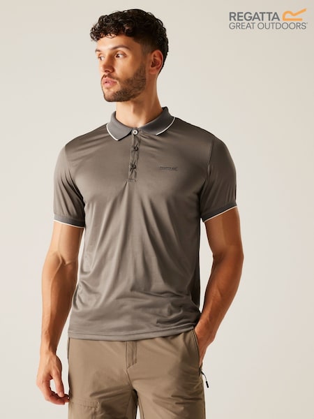 Regatta Grey Light Mens Remex II Jersey Polo Shirt (F64860) | €28