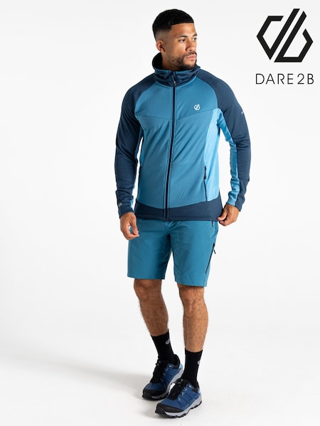 Dare 2b Mens Blue Assimilate IV Core Stretch Midlayer Fleece (F64863) | 365 LEI