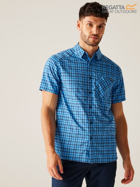 Regatta Mens Begarno Short Sleeve Checked Shirt (F64865) | 40 €