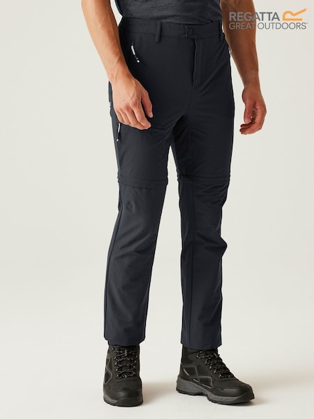 Regatta Grey Mens Highton II Zip Off Walking Trousers (F64873) | €79
