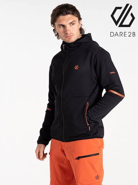 Dare 2b Mens Camber Core Stretch Black Midlayer Fleece (F64882) | R$ 520