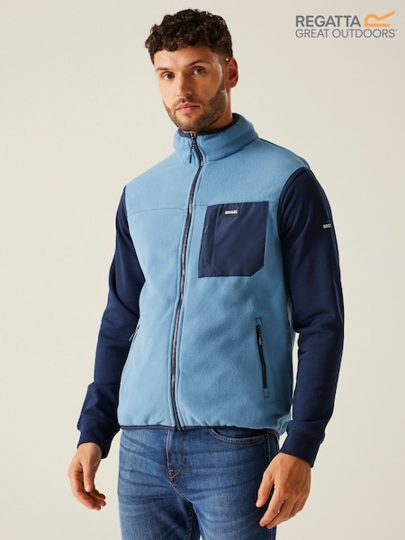 Regatta Blue Mens Frankie Microfleece Body Warmer (F64935) | €40