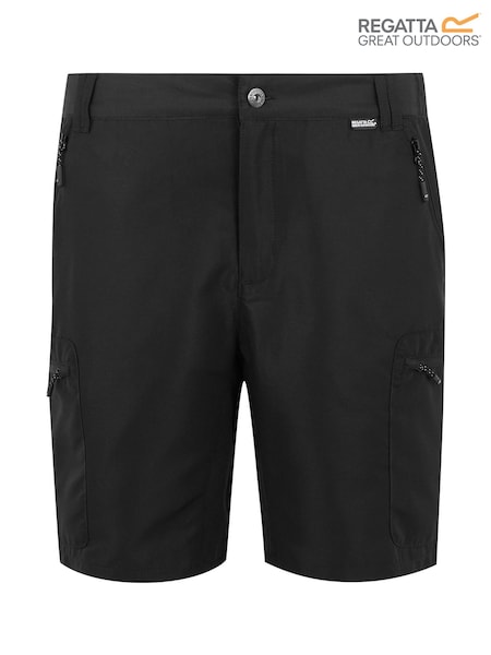 Regatta Black Mens Leesville Pocket Walking III Shorts (F64939) | €46