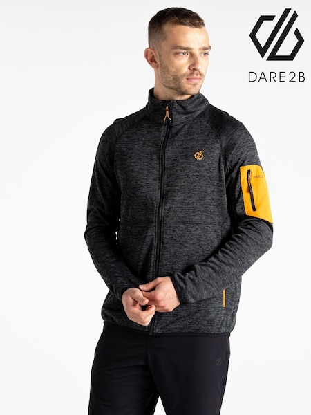Черный - Dare 2b Mens Torrek Mountain Series Zip Up Black Fleece (F64943) | €56