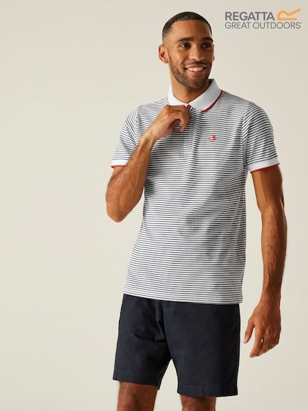 Regatta White Mens Tiver 100% Cotton Polo Shirt (F64944) | €30