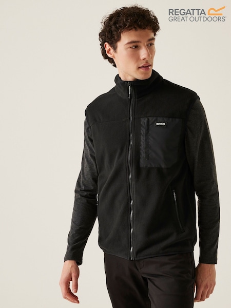 Regatta Black Mens Frankie Microfleece Body Warmer (F64950) | €40