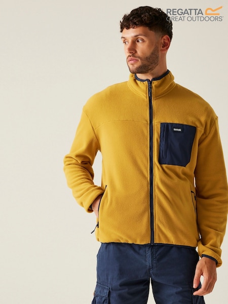 Regatta Yellow Mens Frankie Full Zip Fleece (F64951) | €43