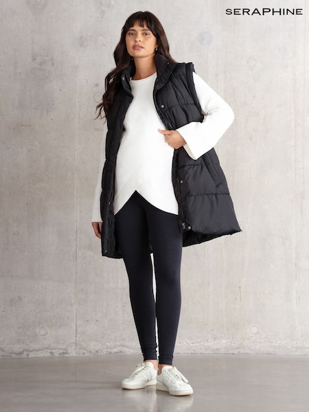 Seraphine Maternity Black Gilet (F65022) | €156
