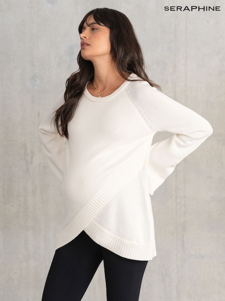Seraphine Cream Nursing 100% Cotton Jumper (F65028) | ‏297‏₪
