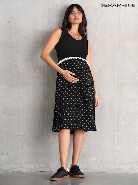Seraphine Maternity Black Dress (F65032) | €87