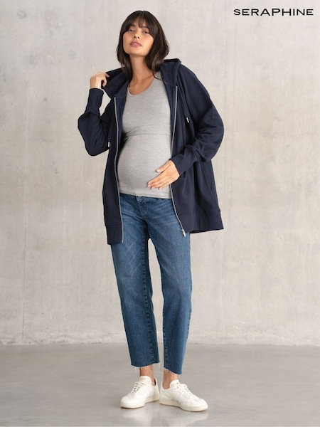 Seraphine Maternity Blue Hoodie (F65035) | ‏379 د.إ.‏
