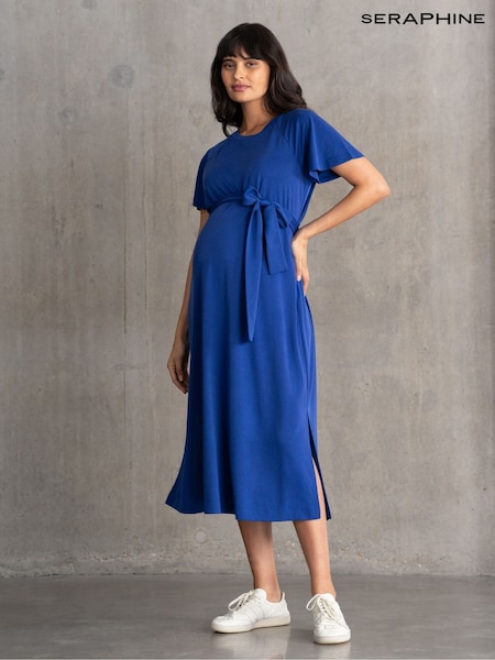 Seraphine Maternity Blue T-Shirt Dress (F65062) | €83