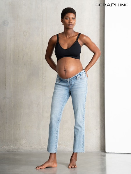 Seraphine Slim Blue Leg Overbump Jeans (F65070) | €83