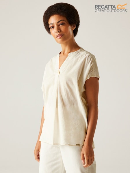 Regatta Cream Womens Rianne Shirt (F65140) | ₪141