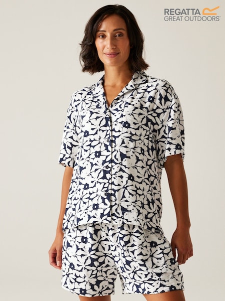 Regatta Black/White Womens Salise Shirt (F65172) | $85