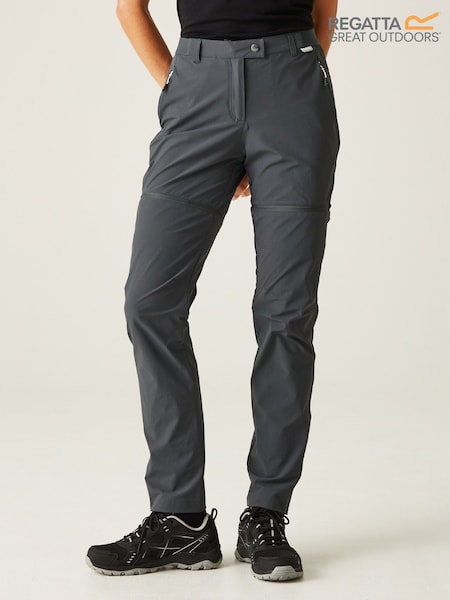 Regatta Grey Womens Mountain Zip Off Trousers (F65216) | AED489