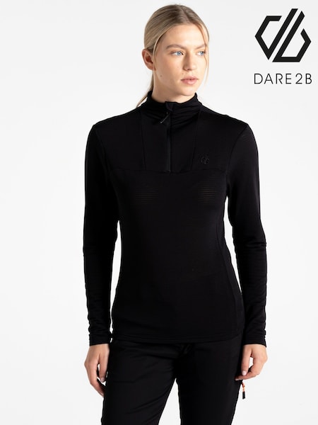 Negro - Dare 2b Womens Torrek Mountain Series Overhead Midlayer Black Top (F65306) | 40 €